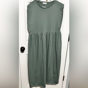 Cotton Green midi dress